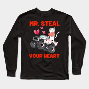 Mr. Steal Your Hearts I Steal Your Hearts Valentines Day Long Sleeve T-Shirt